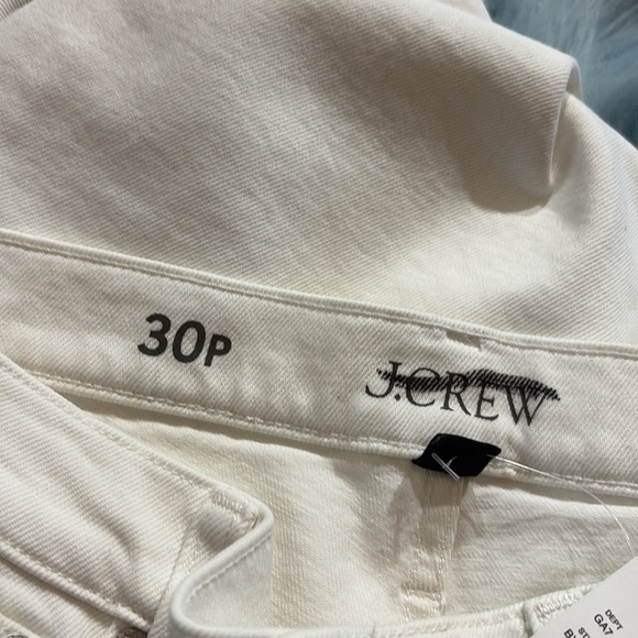 NWT J. Crew Classic Straight Jean in White Petite Fit sz 30P - Picture 8 of 11
